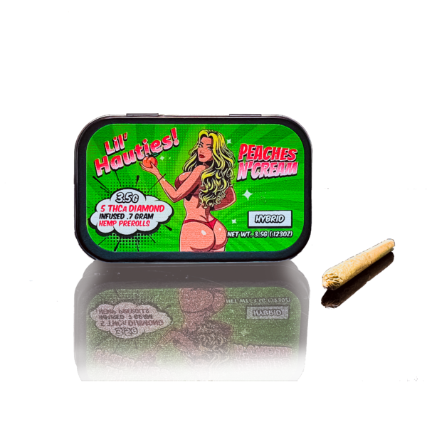 Lil Hauties - 5 Pack Diamond Infused PreRolls - Peaches N' Cream - Image 2
