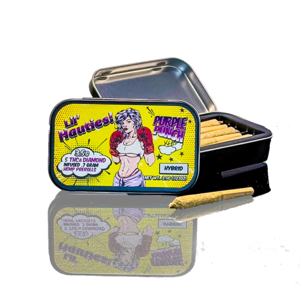 Lil Hauties - 5 Pack Diamond Infused PreRolls - Purple Punch
