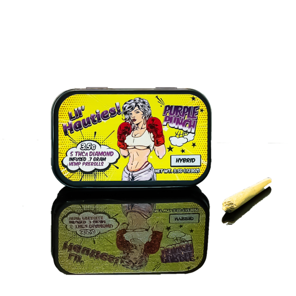 Lil Hauties - 5 Pack Diamond Infused PreRolls - Purple Punch - Image 2